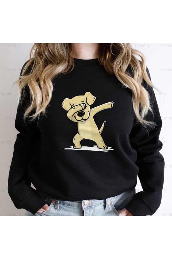 Funny Labrador Dabbing Dog Dab Dance Move Graphic Unisex Sweatshirt M392562, Up to Size 5XL