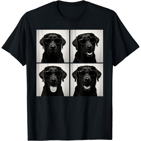 Funny Labrador Dog Lover Cute Black Lab Photo Booth T-Shirt