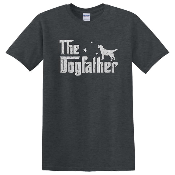 Funny Labrador Dogfather Distressed Father's Day Pet Lover T-Shirt Unisex, up to 5XL
