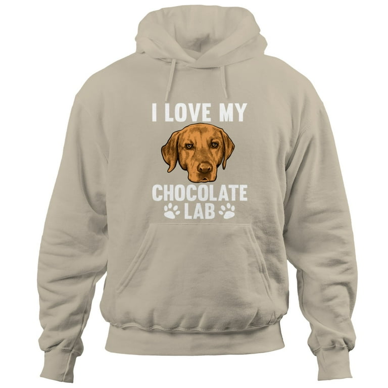 Funny Labrador Lab Dog Chocolate Lab Design For Men Women Labrador Retriever Hoodie Trending Unisex Cotton Hoodie