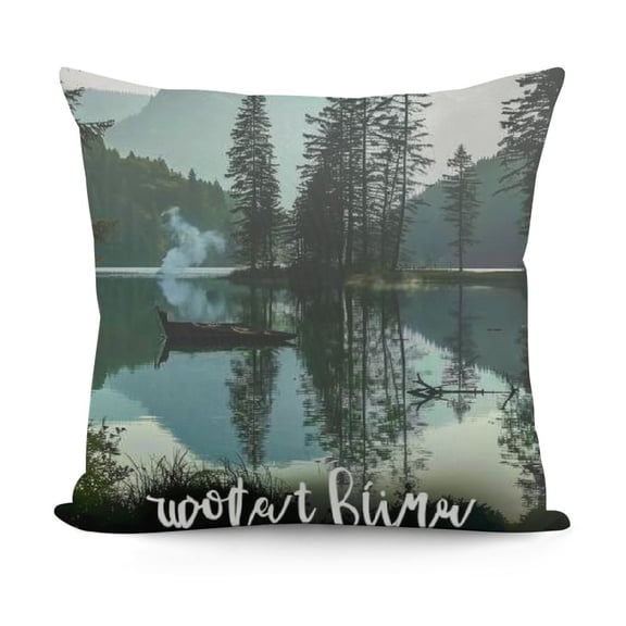 Funny Lake Lover Pontoon Boat Throw Pillow