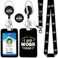 thumbnail image 1 of Funny Lanyards for ID Badge Holder and Retractable Badge Reel Belt Clip, Fun Nurse Name ID Badge Holder Alligator Clip for Nursing Doctor Teacher Student Medical Work Officer(I Just Work Here), 1 of 6