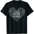 thumbnail image 1 of Funny Latina Social Worker Heart Cute Work Love Hispanic T-Shirt, 1 of 4