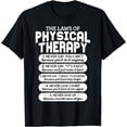 thumbnail image 1 of Funny Laws Of Physical Therapy Motivational Goals PT Month T-Shirt, 1 of 4