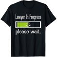 Funny Lawyer in Progress Law School Student apparel gift TShirt