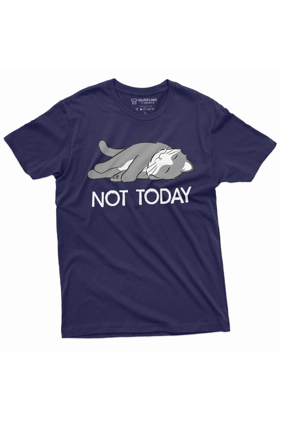 Funny Lazy Cat Not today T-shirt do it later Tee shirt Cat Lover Pet Tee Shirt