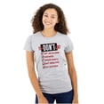 thumbnail image 1 of Funny Lazy Life To Don't List Womens Slim Fit Graphic Tee Brisco Brands X, 1 of 5