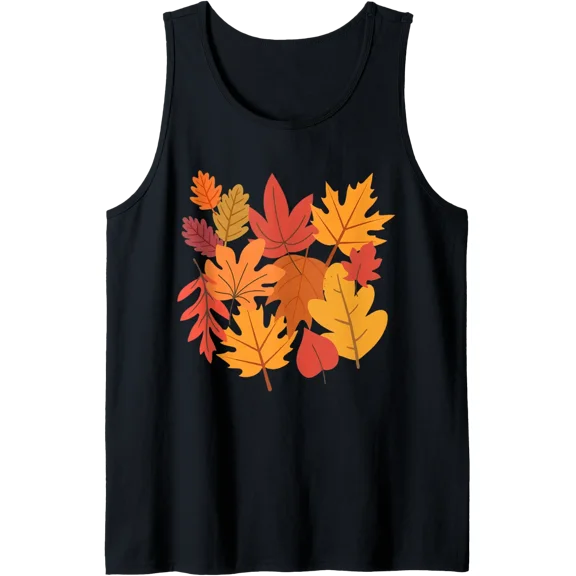 Funny Leaf Blower Fall Costume Couple Halloween Tank Top Size S-3XL