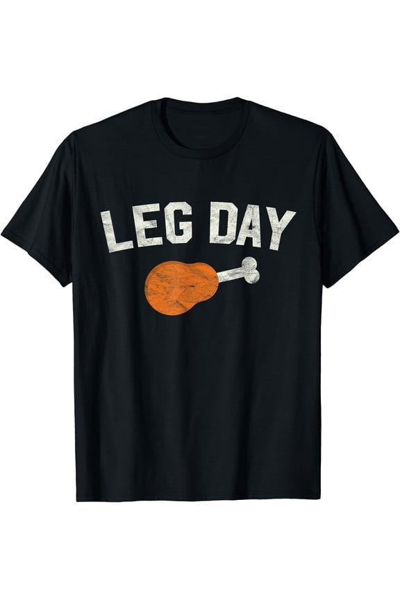 Funny Leg Day Thanksgiving Gifts Pilgrim Costume Turkey Day T-Shirt