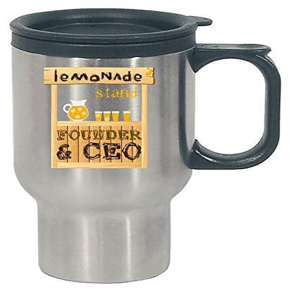 Funny Lemonade CEO Stainless Steel Travel Mug - Humorous Beverage Juice Design