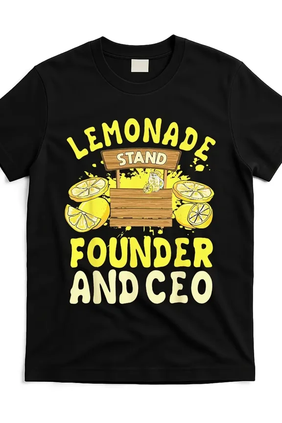 Funny Lemonade Stand CEO Graphic Unisex Cotton T-Shirt