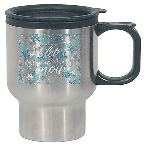 Funny Let It Snow Stainless Steel Travel Mug - Perfect for Winter Chilly Days