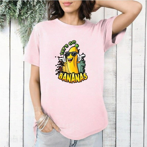 Funny Let Us Go Banana Savannah Retro Vintage Style Meme Unisex T-Shirt