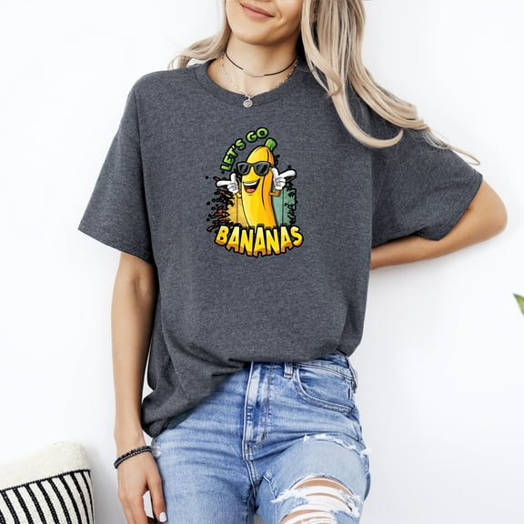 Funny Let Us Go Banana Savannah Retro Vintage Style Meme Unisex T-Shirt
