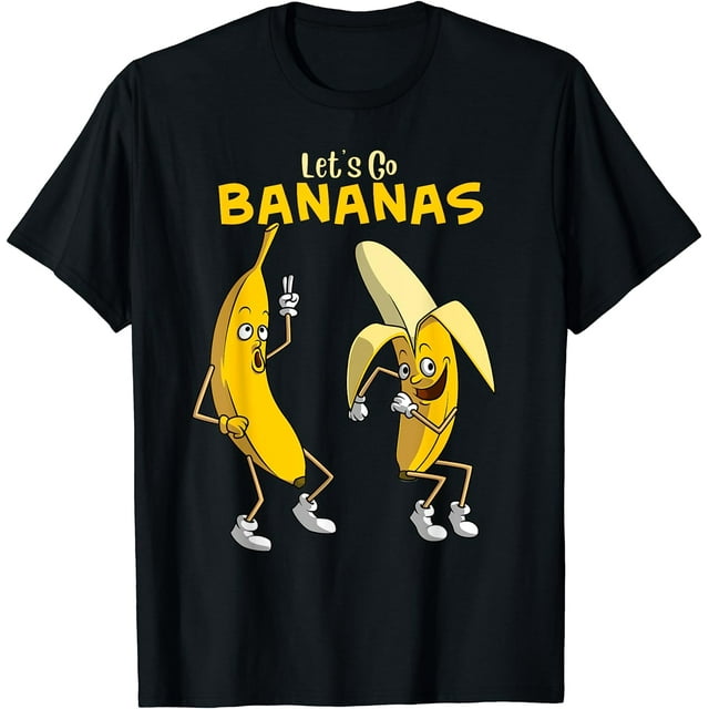 Funny Let's Go Bananas Gift Kids Boys Girls Cute Fruit Dance TShirt