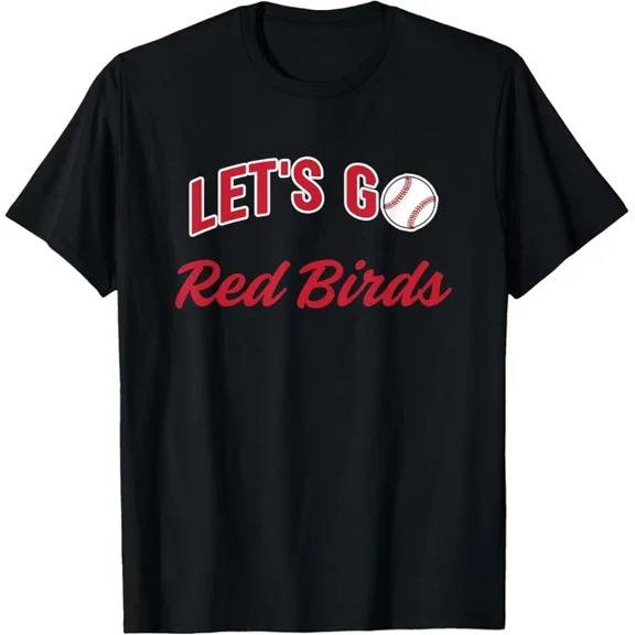 Funny Let’s Go Red Birds Baseball T-Shirt
