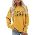 thumbnail image 1 of Funny Letter Women Sweatshirts Long Sleeve Crew Neck Casual Pullover Shirt Fall Plus Size Tees Tops, 1 of 4