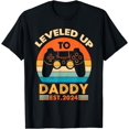 thumbnail image 1 of Funny Leveling Up to Daddy 2024 Vintage Promoted to Dad 2024 T-Shirt, 1 of 3