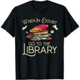 thumbnail image 1 of Funny Library Design Men Women Book Reader Reading Librarian T-Shirt, 1 of 4