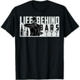 thumbnail image 1 of Funny Life Behind Bars Men And Women Bartender T-Shirt T-Shirt, 1 of 4