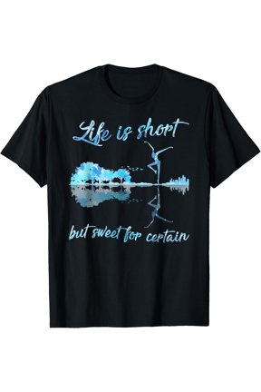 Funny Life Is Short But Sweet For Certain Guitar Tee Funny Gift Unisex T-Shirt