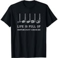 thumbnail image 1 of Funny Life is Full Of Important Choices Golf Clubs Design T-Shirt, 1 of 5
