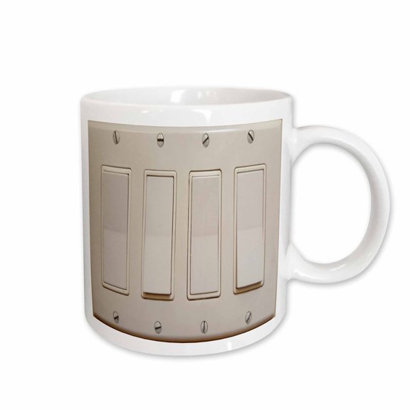 3drose, Funny Light Switches, 11oz Mug
