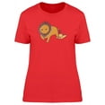 thumbnail image 1 of Funny Lion And Baby Cartoon T-Shirt Women -Image by Shutterstock, Female XX-Large, 1 of 2