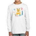 thumbnail image 1 of Funny Lion Doodle Long Sleeve Toddler -Image by Shutterstock,  4 Toddler, 1 of 4