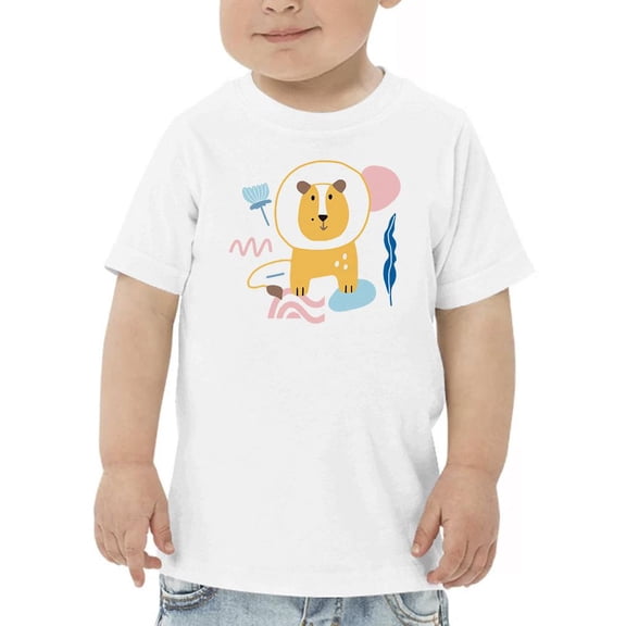 Funny Lion Doodle T-Shirt Toddler -Image by Shutterstock,  5 Toddler