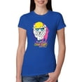 thumbnail image 1 of Funny Lion Tiger King Hey All You Cool Cats and Kittens | Womens Animal Lover Slim Fit Junior Tee, Royal, Large, 1 of 3