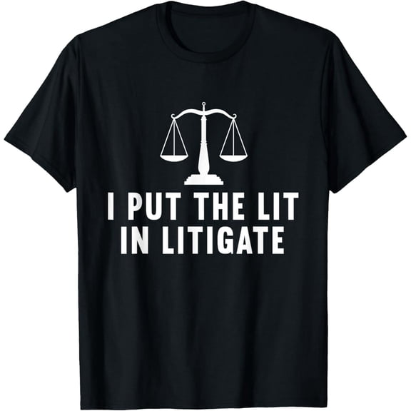 Funny Litigator Lawyer Attorney Joke Graphic Short Sleeve Unisex T-Shirt