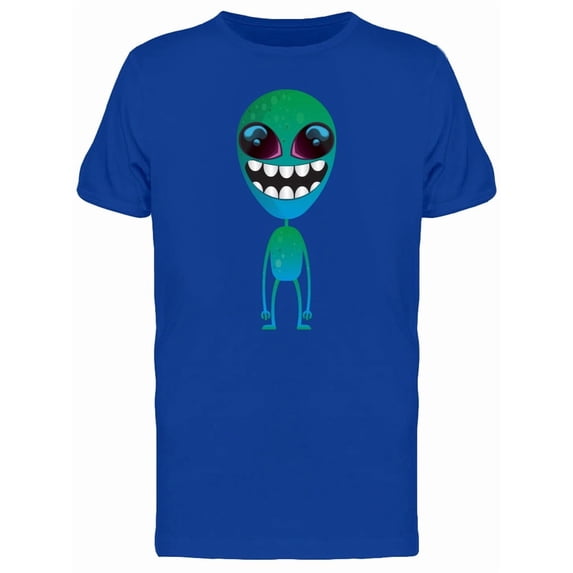 Funny Little Alien T-Shirt Men -Image by Shutterstock, Male Large