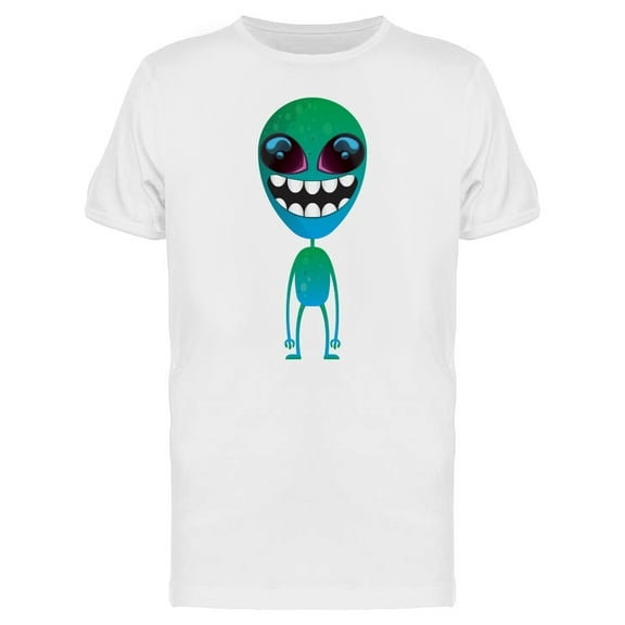 Funny Little Alien T-Shirt Men -Image by Shutterstock, Male Small