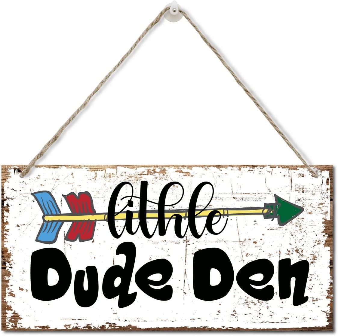 Man Den Signs Funny Little Dude Den Wall Decor Wood Plaque Sign, Hanging Family Signs ...
