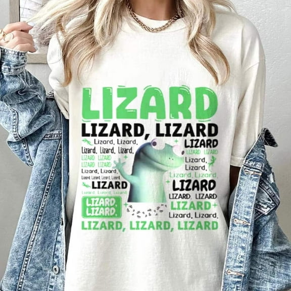 Funny Lizard Graphic T-Shirt – Quirky Animal Tee for Men & Women – Weirdcore Inspired Humor Shirt