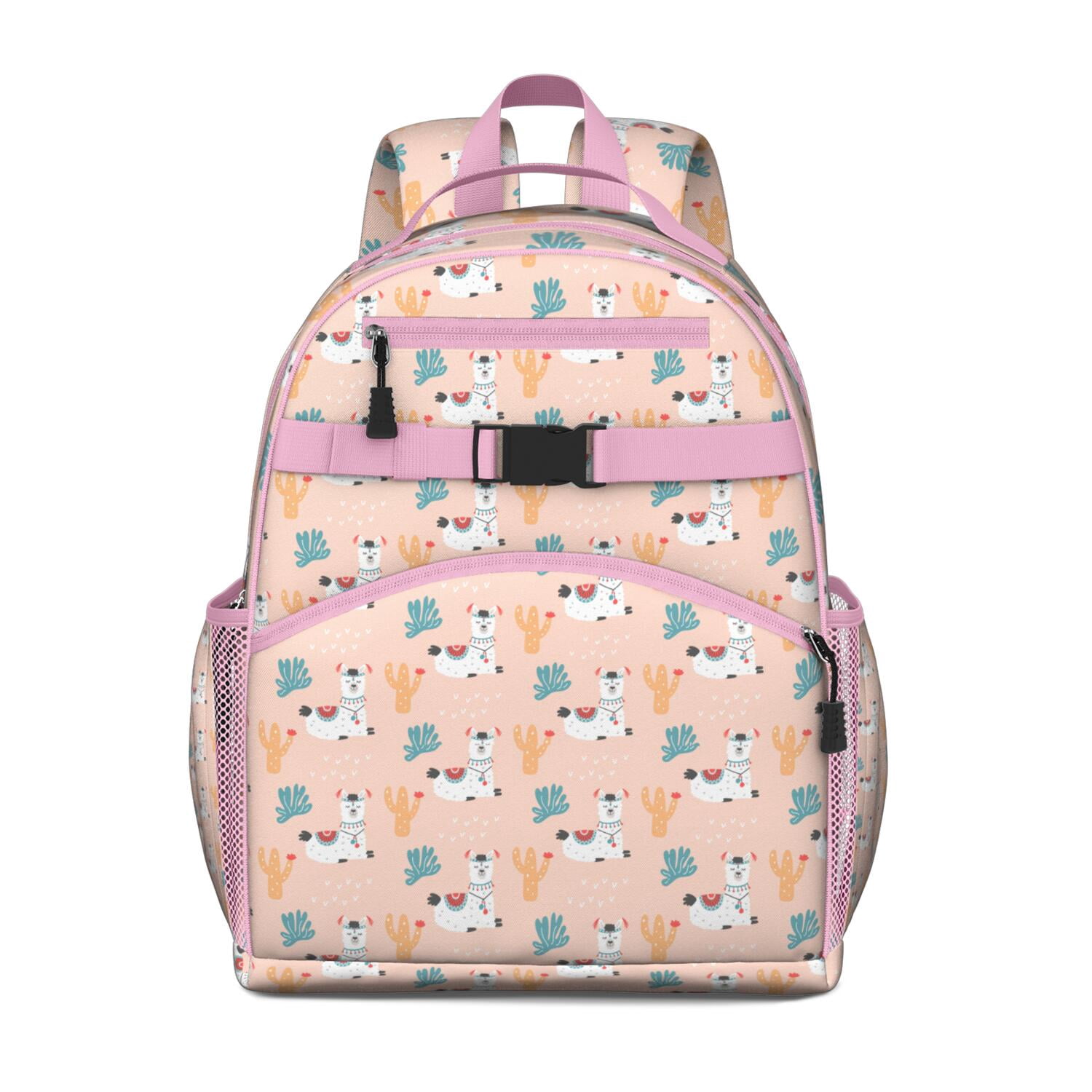 Funny Llama Cartoon Backpack - Spine-Protecting Ergonomic Design ...