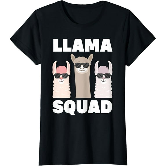 Funny Llama Design For Men Women Llama Alpaca Farm Animal T-Shirt