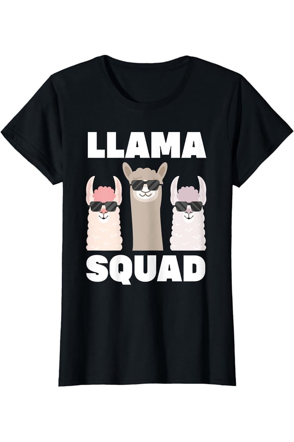 Funny Llama Design For Men Women Llama Alpaca Farm Animal T-Shirt