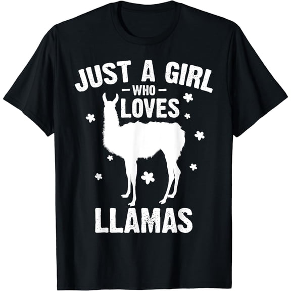 Funny Llama Girls Teens Kids Women Gift | Cute Alpaca Lovers T-Shirt