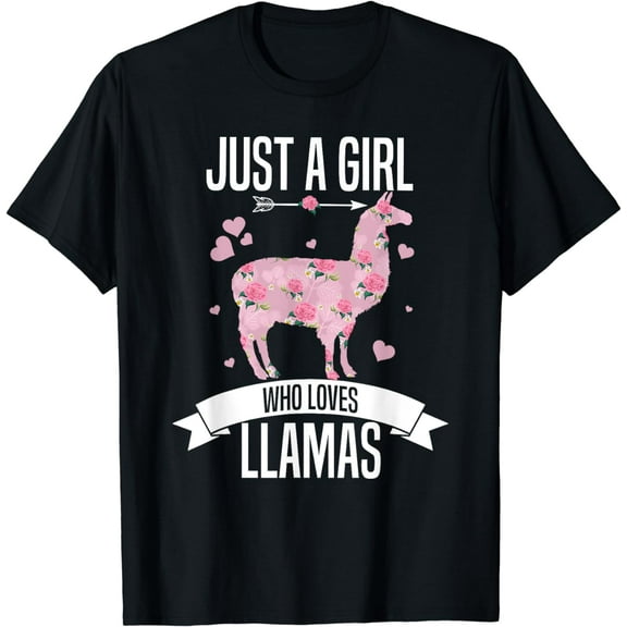 Funny Llama Girls Teens Kids Women Gift | Cute Alpaca Lovers T-Shirt