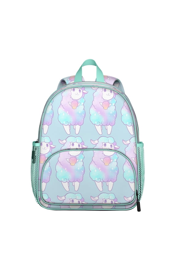 Funny Llama Student Backpack – Adorable Cartoon Alpaca Pattern with Kawaii Design, Lightweight and Durable for School