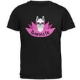 thumbnail image 1 of Funny Llamaste Yoga Llama Namaste Mens T Shirt Black SM, 1 of 1
