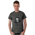 thumbnail image 1 of Funny Locals Only Grim Reaper Skull Plus Size Crewneck Graphic Tee Shirt Brisco Brands 2X, 1 of 5