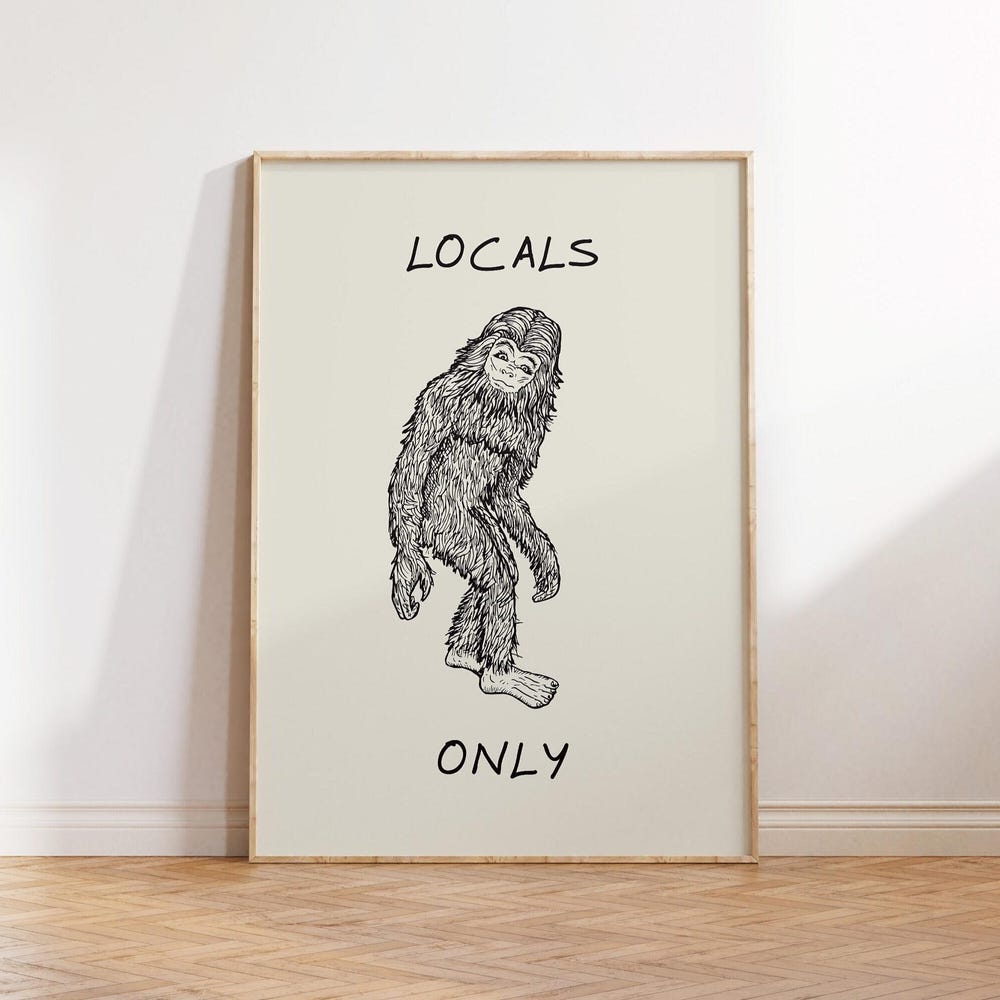 1977 Sasquatch Bigfoot Film Movie Poster Print – Vintage Style, 24x16, Unframed