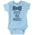 thumbnail image 1 of Funny Lock Up Your Daughters Bowtie Bodysuit Jumper Boys Infant Baby Brisco Brands 6M, 1 of 6