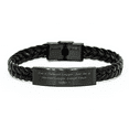 thumbnail image 1 of Funny Logger Gifts for Mum | I'm A Tattooed Logger. Just Like A Normal Logger Except Much Hotter.+, Interlaced Leather Bracelet, Logger Style, Mother's Day Unique Gifts from Friends, 1 of 4