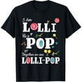 thumbnail image 1 of Funny Lolli Pop Lollipop Grandmother Grandfather Shirt Gift T-ShirtMen and women, Black T-shirt, size: Extra large, 1 of 4