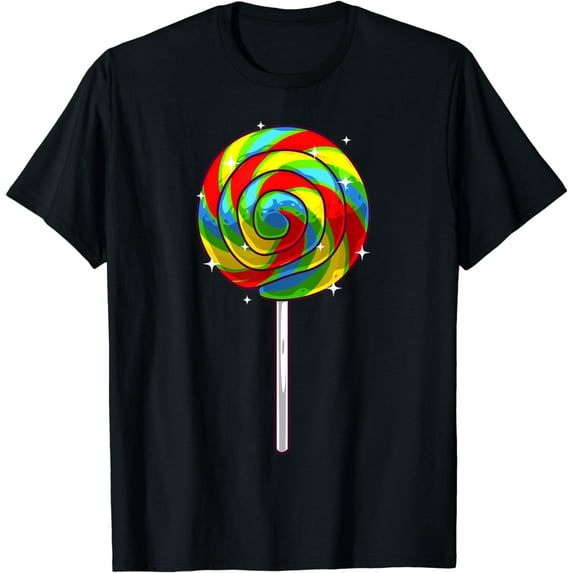 Funny Lollipop Design For Kids Men Women Candy Lover T-Shirt