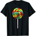 thumbnail image 1 of Funny Lollipop Design For Kids Men Women Candy Lover T-Shirt, 1 of 4